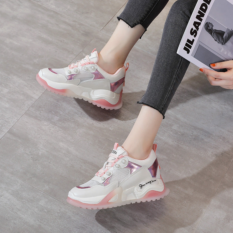 Thick-Soled Inner Increased Suction Film Old Shoes Women
