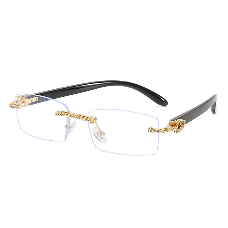 Trendy Diamond-cut Square Glasses