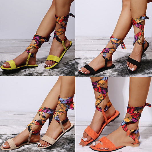 European And Beautiful Women Shoes Roman Beach Sandals