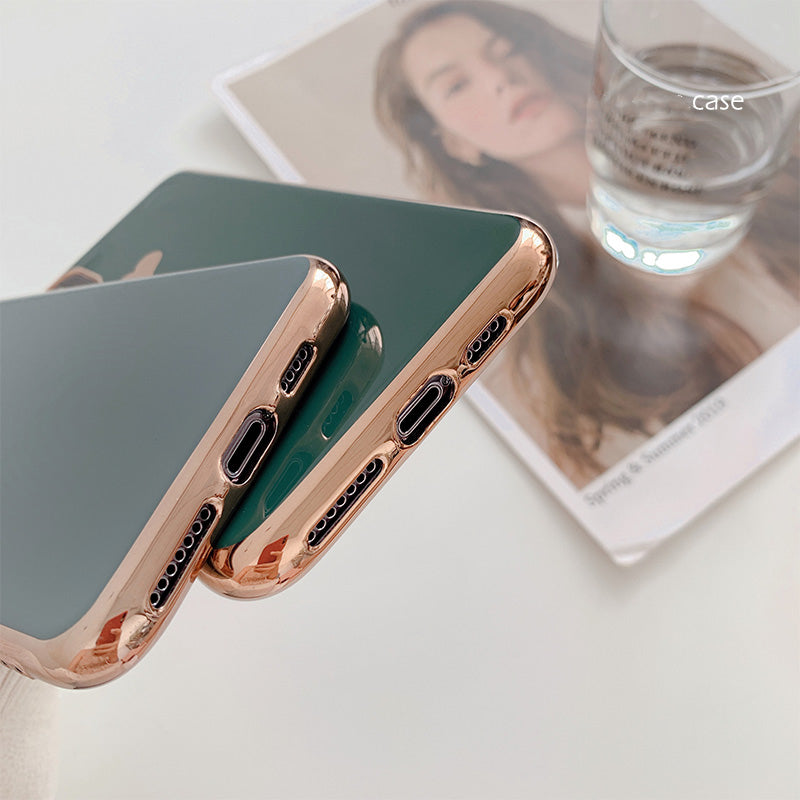 Luxury plating love phone case