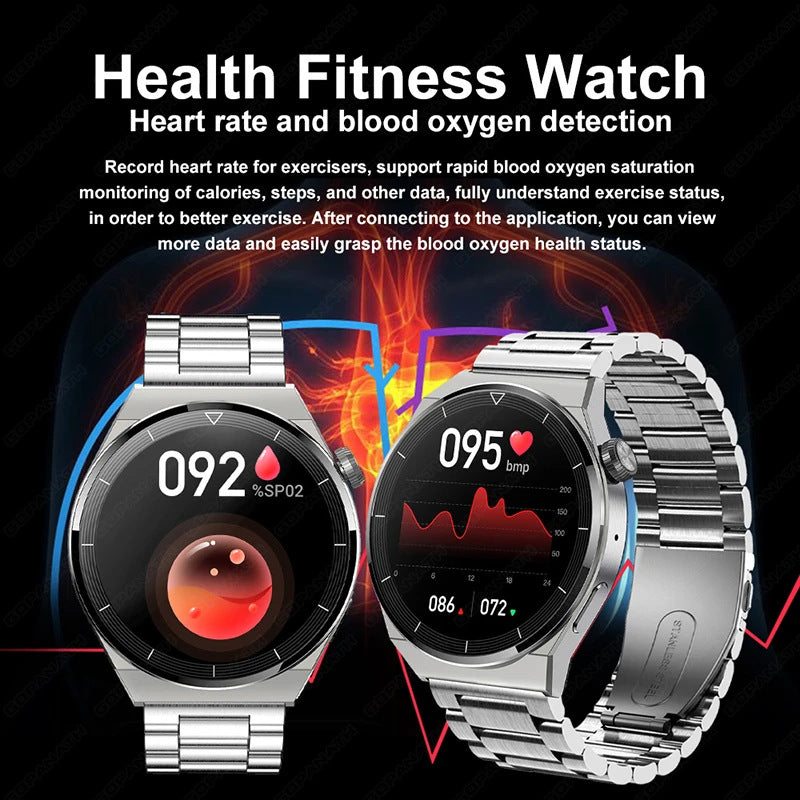Fashion HD Large Round Screen Heart Rate GT3 Pro Multi-function Sport Smart Watch