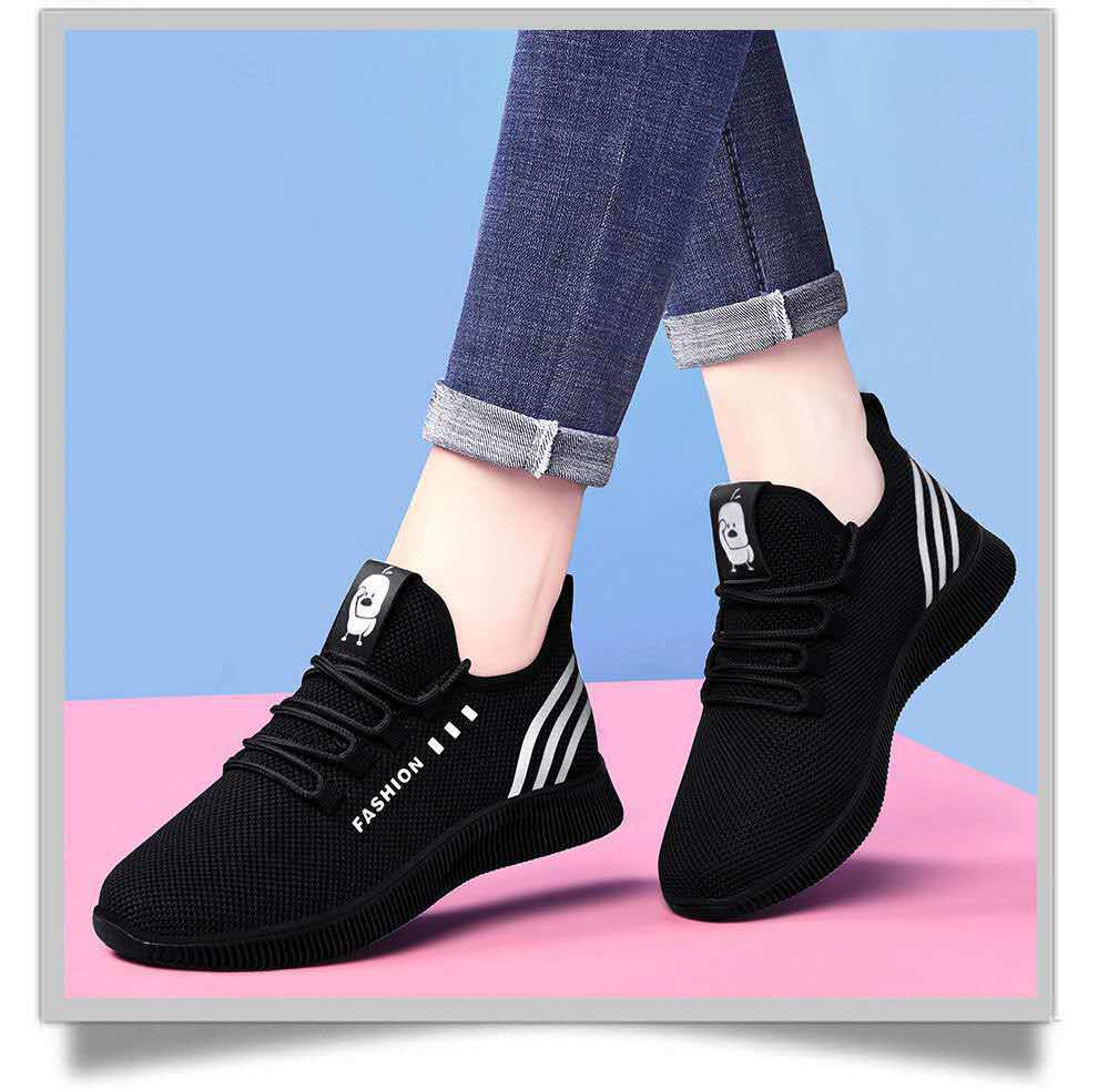 Fashionable Women Fly Knit Shoes Soft Sole Leisure