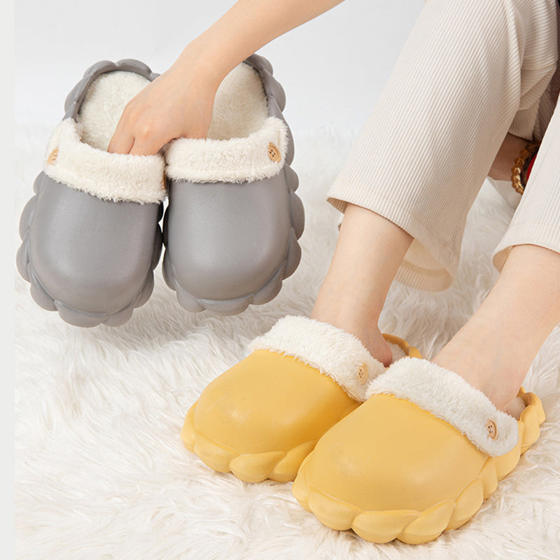 Detachable Shoes Winter Slippers For Women Waterproof Slippers