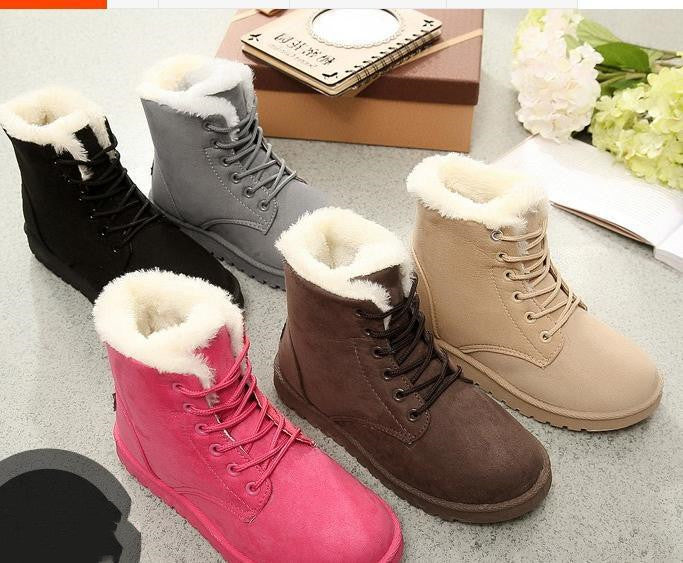 Female Warm Ankle Boots Women Snow Winter Shoes