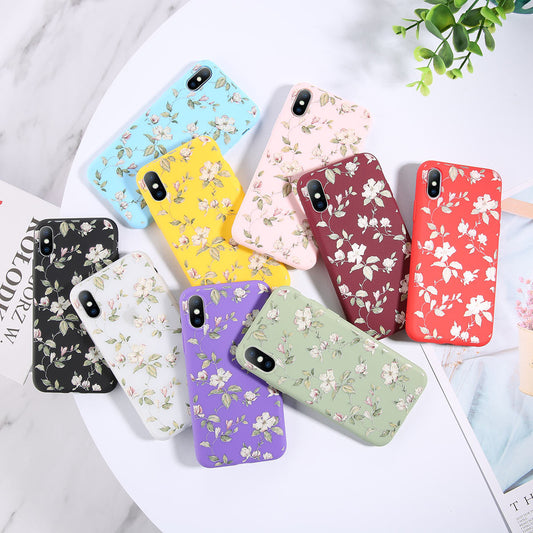 TPU Chinese Style Painted Floral Mobile Phone Case Soft