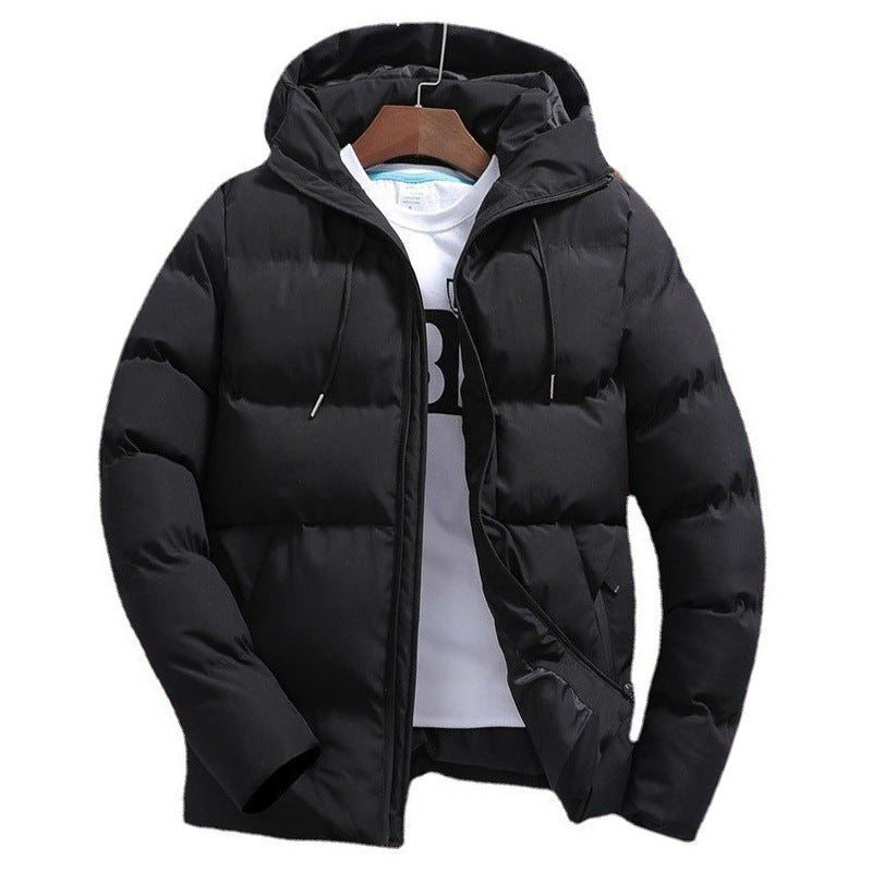 New Men's Pure Cotton Padded Jacket Hooded Coat