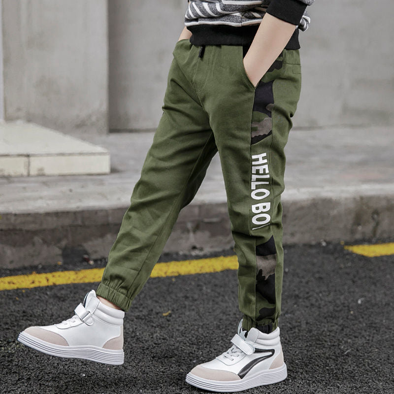 Boys' Casual Trousers Fashion Loose Track Pants