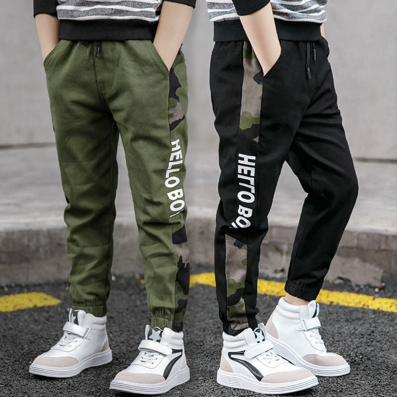 Boys' Casual Trousers Fashion Loose Track Pants