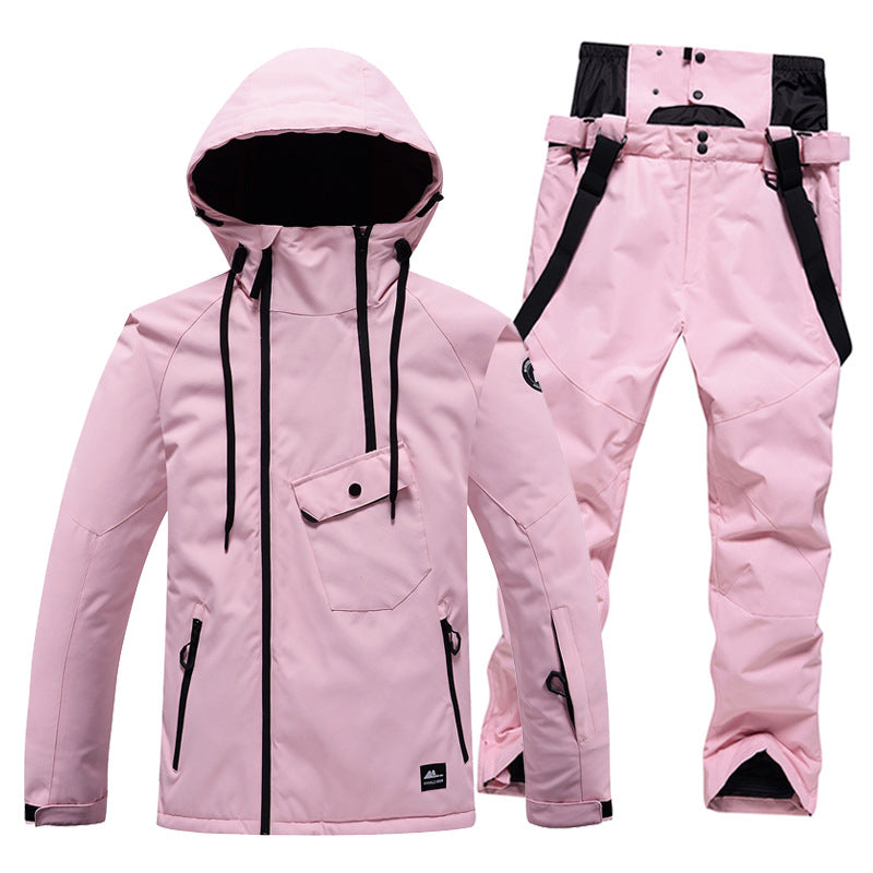 Solid Color Ski Suit For Men And Women