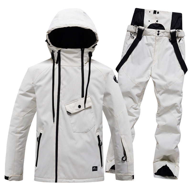 Solid Color Ski Suit For Men And Women